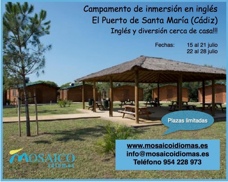 Campamento de Verano de Inmersión en Inglés en Andalucía